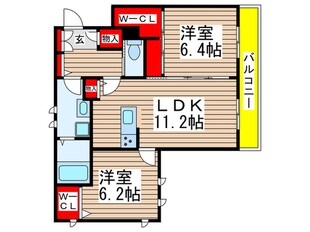 クレール幕張の物件間取画像